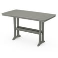 thumbnail image 1 of POLYWOOD Nautical Trestle 38" x 73" Bar Table in Slate Grey, 1 of 2
