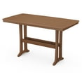 thumbnail image 1 of POLYWOOD Nautical Trestle 38" x 73" Bar Table in Teak, 1 of 2