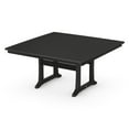 thumbnail image 1 of POLYWOOD Nautical Trestle 59" Dining Table in Black, 1 of 2
