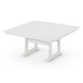 thumbnail image 1 of POLYWOOD Nautical Trestle 59" Dining Table in White, 1 of 2