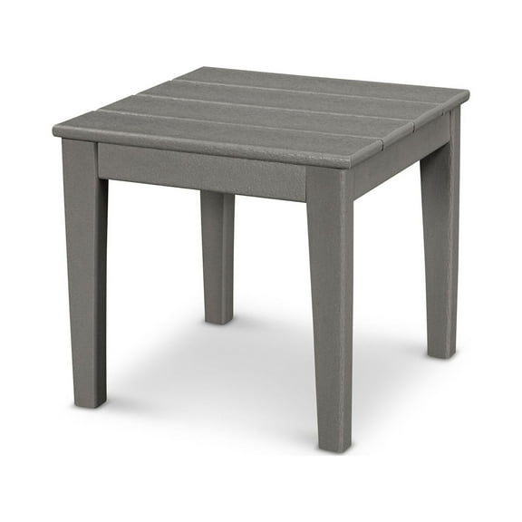POLYWOOD Newport 18" End Table in Slate Grey