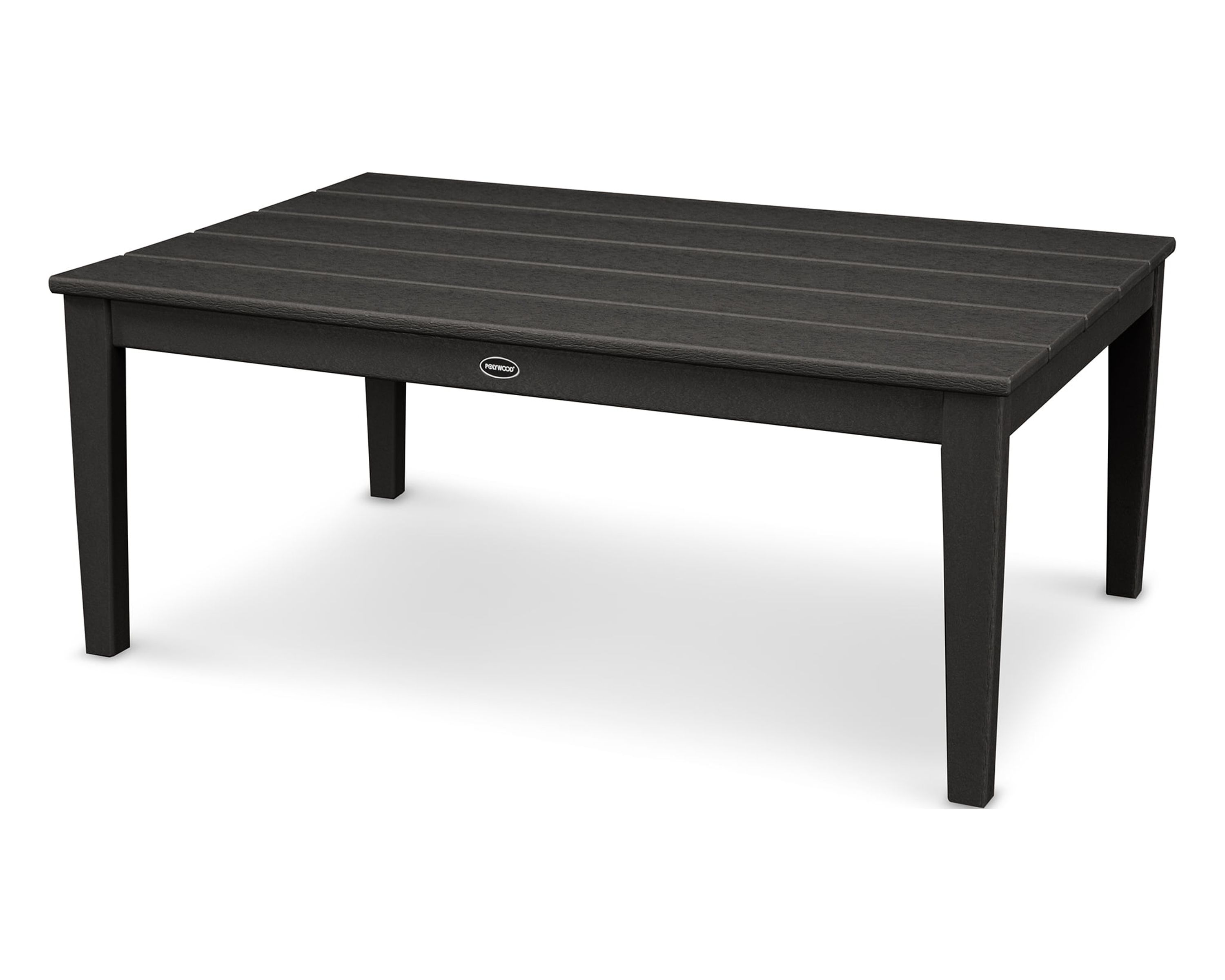 POLYWOOD Newport 28" x 42" Coffee Table in Black - image 1 of 2