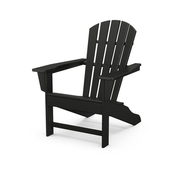 POLYWOOD Palm Coast Outdoor Adirondack in Black
