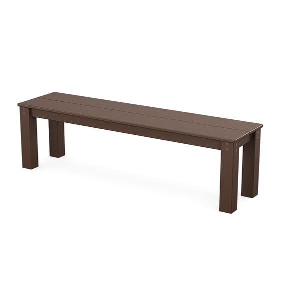 POLYWOOD Parsons 60” Bench in Mahogany