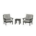 thumbnail image 1 of POLYWOOD® Prairie 3-Piece Deep Seating Set in Black / Grey Mist, 1 of 1