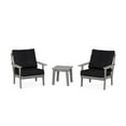 thumbnail image 1 of POLYWOOD® Prairie 3-Piece Deep Seating Set in Slate Grey / Midnight Linen, 1 of 1