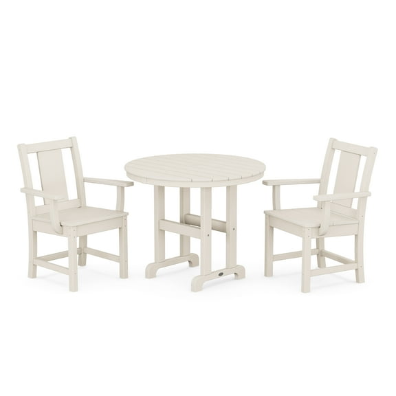 POLYWOOD® Prairie 3-Piece Farmhouse Dining Set in Sand