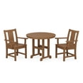 thumbnail image 1 of POLYWOOD® Prairie 3-Piece Farmhouse Dining Set in Teak, 1 of 1