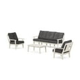 thumbnail image 1 of POLYWOOD® Prairie 4-Piece Deep Seating Set with Sofa in Sand / Ash Charcoal, 1 of 1