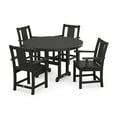 thumbnail image 1 of POLYWOOD® Prairie 5-Piece Round Farmhouse Dining Set in Black, 1 of 1
