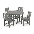 thumbnail image 1 of POLYWOOD® Prairie 5-Piece Round Farmhouse Dining Set in Slate Grey, 1 of 1