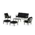 thumbnail image 1 of POLYWOOD® Prairie 6-Piece Lounge Sofa Set in Slate Grey / Midnight Linen, 1 of 1