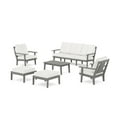 thumbnail image 1 of POLYWOOD® Prairie 6-Piece Lounge Sofa Set in Slate Grey / Natural Linen, 1 of 1
