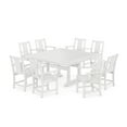 thumbnail image 1 of POLYWOOD® Prairie 9-Piece Square Farmhouse Dining Set with Trestle Legs in White, 1 of 1