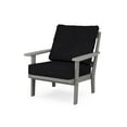 thumbnail image 1 of POLYWOOD® Prairie Deep Seating Chair in Slate Grey / Midnight Linen, 1 of 1
