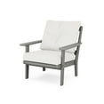 thumbnail image 1 of POLYWOOD® Prairie Deep Seating Chair in Slate Grey / Natural Linen, 1 of 1