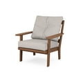 thumbnail image 1 of POLYWOOD® Prairie Deep Seating Chair in Teak / Dune Burlap, 1 of 1