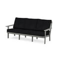 thumbnail image 1 of POLYWOOD® Prairie Deep Seating Sofa in Slate Grey / Midnight Linen, 1 of 1