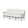 thumbnail image 1 of POLYWOOD® Prairie Deep Seating Sofa in Slate Grey / Natural Linen, 1 of 1