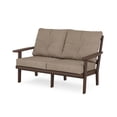thumbnail image 1 of POLYWOOD® Prairie Deep Seating&nbsp;Loveseat in Mahogany / Spiced Burlap, 1 of 1