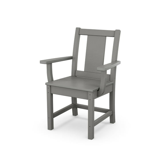POLYWOOD Prairie Dining Arm Chair in Slate Grey