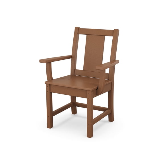POLYWOOD® Prairie Dining Arm Chair in Teak