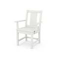 thumbnail image 1 of POLYWOOD® Prairie Dining Arm Chair in White, 1 of 1