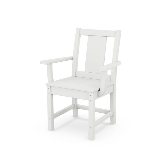 POLYWOOD Prairie Dining Arm Chair in White