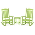 thumbnail image 1 of POLYWOOD Presidential Rocker 3-Piece Set in Lime, 1 of 2