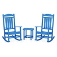 thumbnail image 1 of POLYWOOD Presidential Rocker 3-Piece Set in Pacific Blue, 1 of 2
