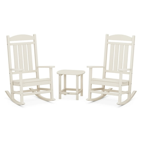 POLYWOOD Presidential Rocker 3-Piece Set in Sand