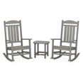 thumbnail image 1 of POLYWOOD Presidential Rocker 3-Piece Set in Slate Grey, 1 of 4