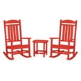 thumbnail image 1 of POLYWOOD Presidential Rocker 3-Piece Set in Sunset Red, 1 of 2