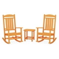 thumbnail image 1 of POLYWOOD Presidential Rocker 3-Piece Set in Tangerine, 1 of 2