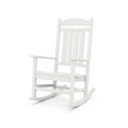 thumbnail image 1 of POLYWOOD Presidential Rocking Chair in White, 1 of 5