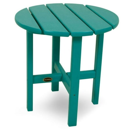 POLYWOOD Round 18" Side Table in Aruba