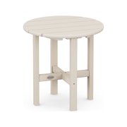 POLYWOOD Round 18" Side Table in Sand