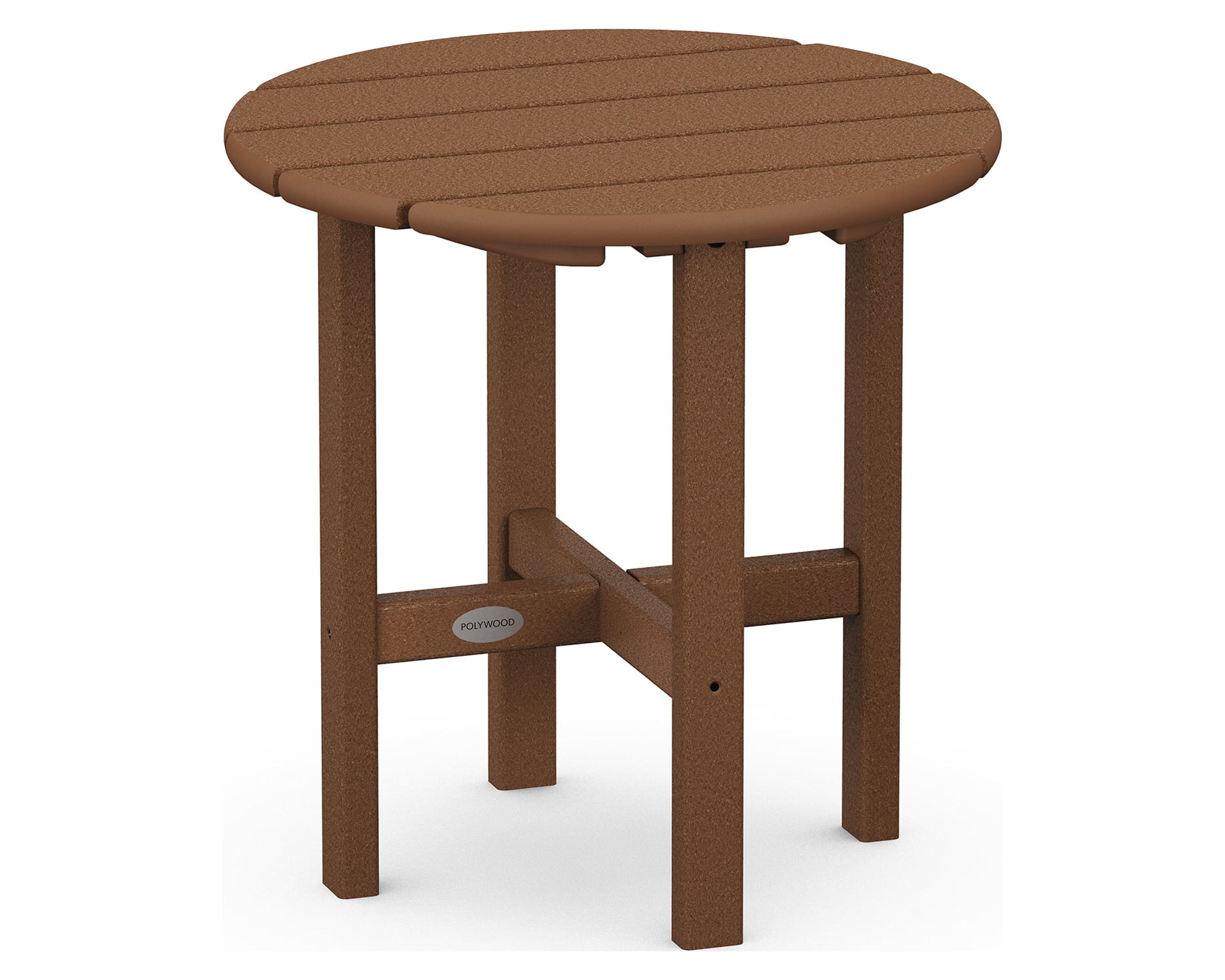 Teak Round 18" Outdoor Side Table