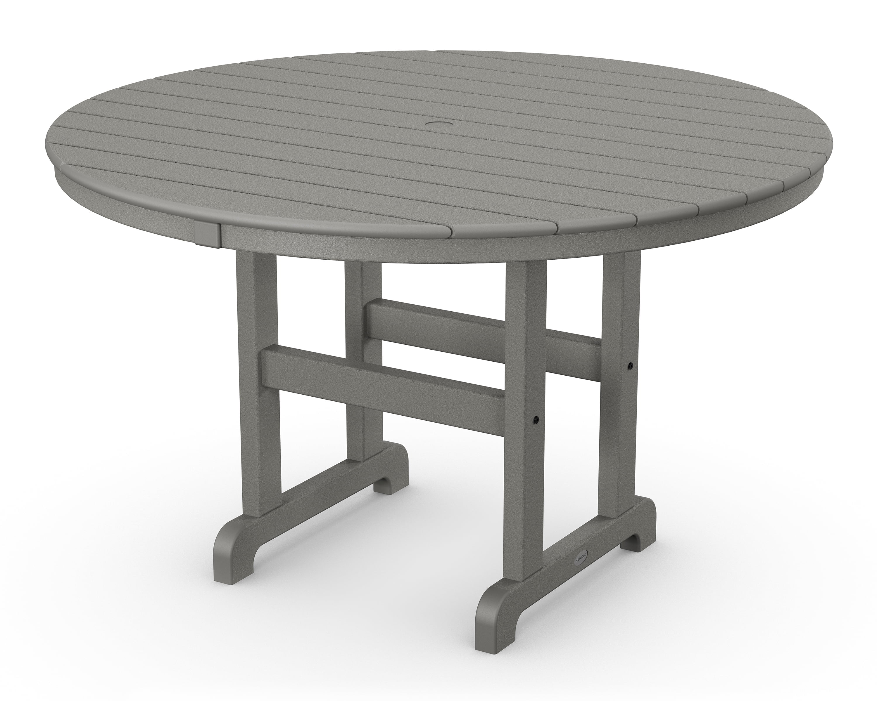 Slate Grey 48" Round Recycled Plastic Dining Table