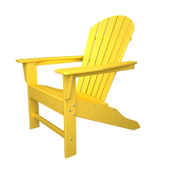 POLYWOOD SBA15LE South Beach Adirondack Chair - Lemon