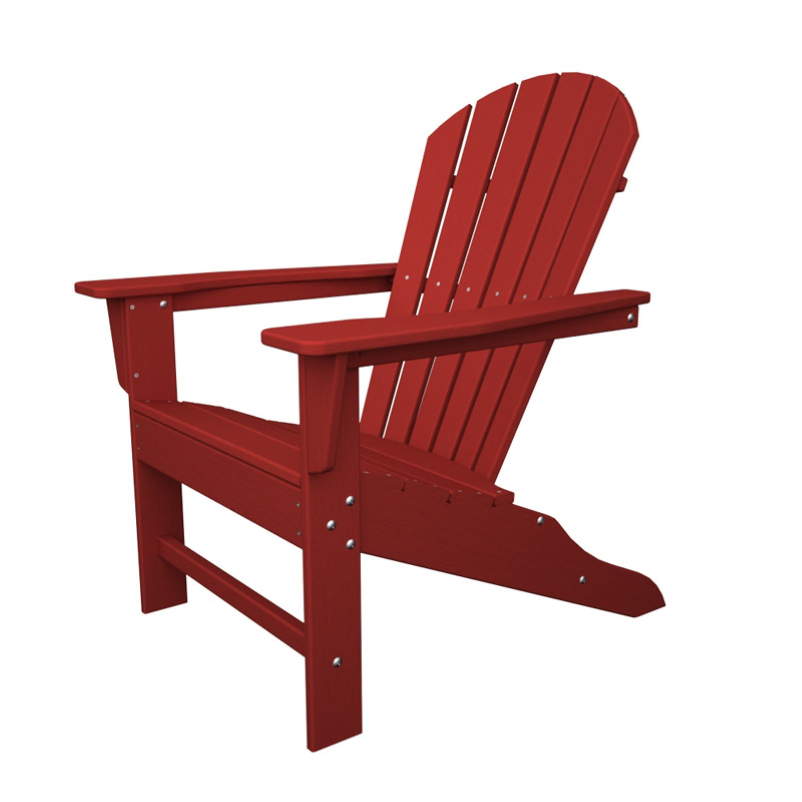 POLYWOOD SBA15SR South Beach Adirondack Chair - Sunset Red - image 1 of 11