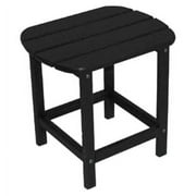 POLYWOOD South Beach 18" Side Table in Black