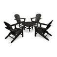 thumbnail image 1 of POLYWOOD South Beach 5-Piece Conversation Group in Black, 1 of 1