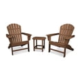 thumbnail image 1 of POLYWOOD South Beach Adirondack 3-Piece Set in Teak, 1 of 2