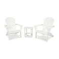thumbnail image 1 of POLYWOOD South Beach Adirondack 3-Piece Set in White, 1 of 4