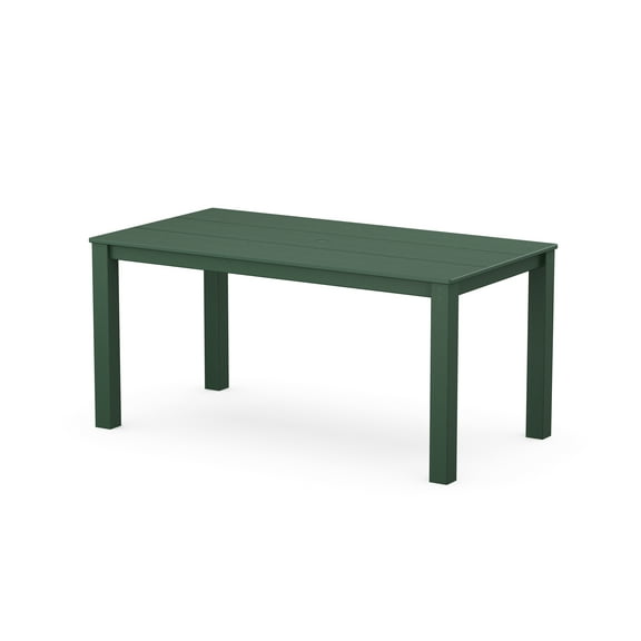 POLYWOOD Studio Parsons 34" X 64" Dining Table in Green