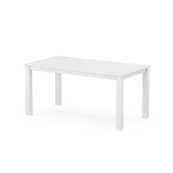 POLYWOOD® Studio Parsons 34" X 64" Dining Table in White