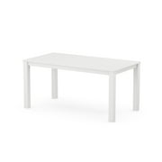 POLYWOOD  Studio Parsons 34 X 64 Dining Table in White
