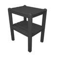 thumbnail image 1 of POLYWOOD TWSTGY Two Shelf Side Table in Slate Grey, 1 of 1