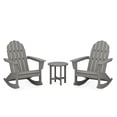thumbnail image 1 of POLYWOOD Vineyard 3-Piece Adirondack Rocking Chair Set in Slate Grey, 1 of 3